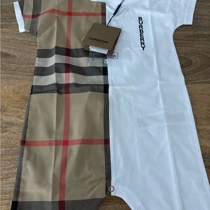 Burberry baby onesie never used